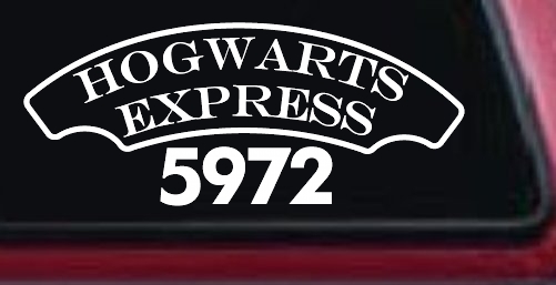 Hogwarts Express Car or Truck Window Decal Sticker