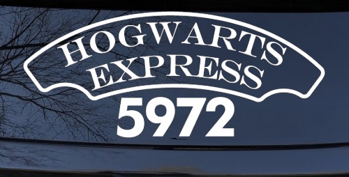 Hogwarts Express Car or Truck Window Decal Sticker