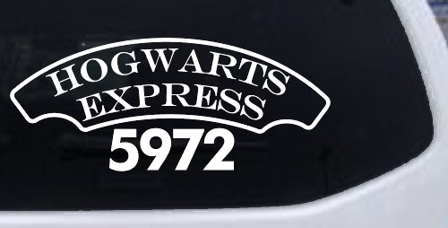 Hogwarts Express Car or Truck Window Decal Sticker