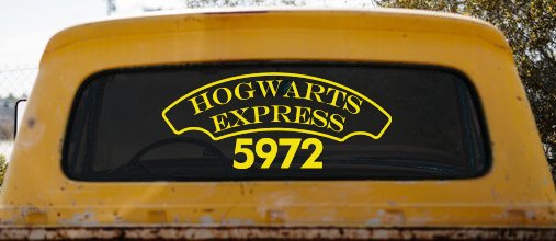 Hogwarts Express Car or Truck Window Decal Sticker