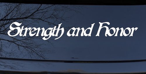 Strength and Honor Military Car or Truck Window Decal Sticker