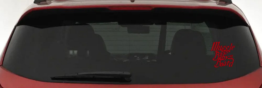 Muggle Baby on Board Potter Car or Truck Window Vinyl Decal Sticker (Red)