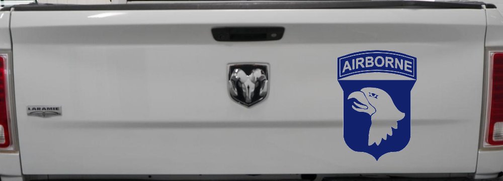 101st Airborne Division Military Car or Truck Window Decal Sticker (Navy)