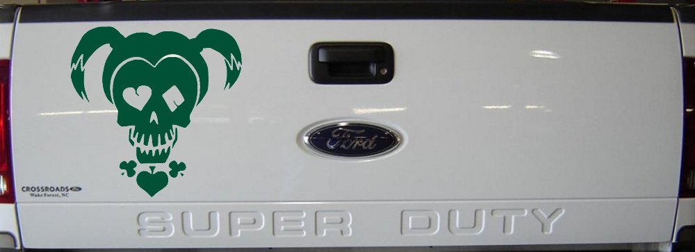 Harley Car or Truck Window Decal Sticker (Dark Green)