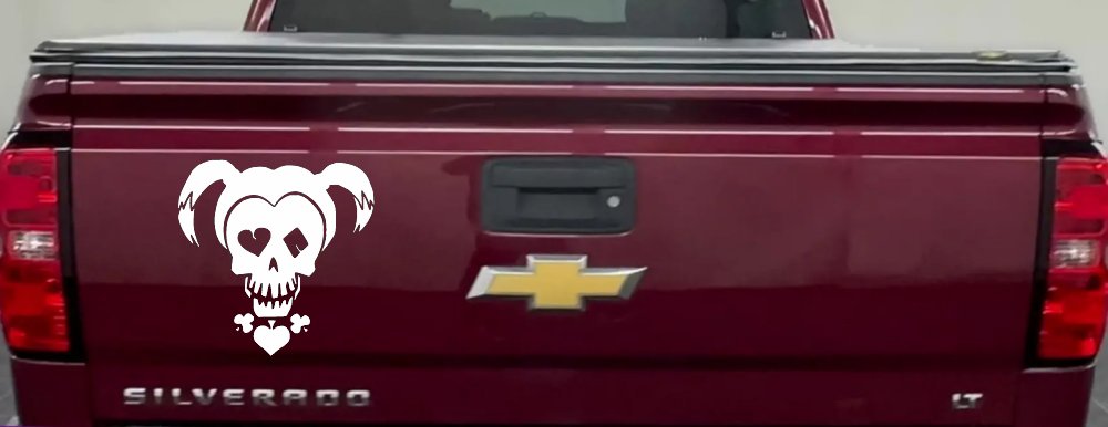 Harley Car or Truck Window Decal Sticker (White)
