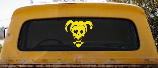 Harley Car or Truck Window Decal Sticker (Yellow)