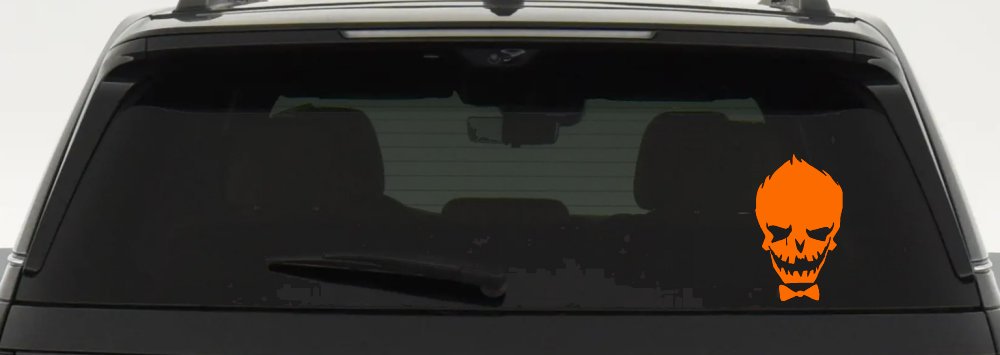The Joker Car or Truck Window Decal Sticker (Orange)