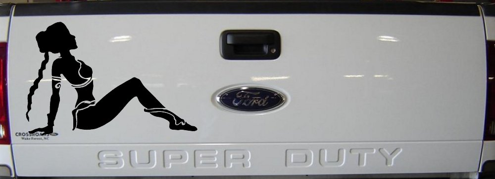 Princess Leia Car or Truck Window Vinyl Decal Sticker (Black)