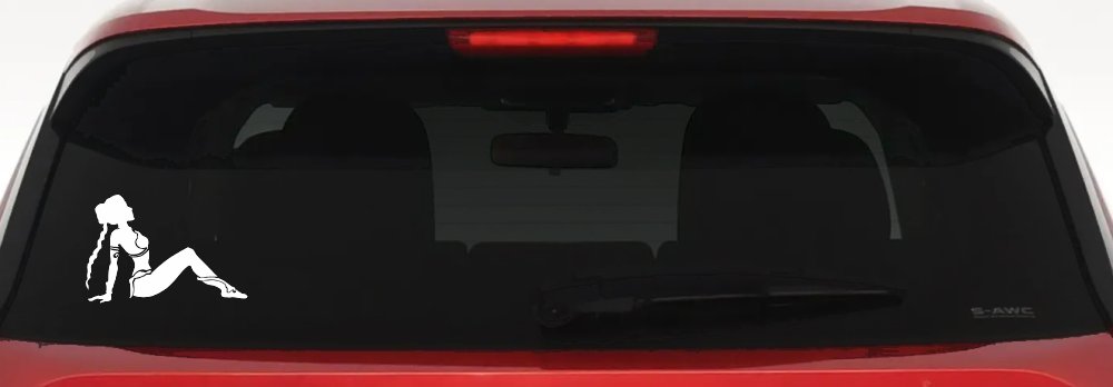 Princess Leia Car or Truck Window Vinyl Decal Sticker (White)