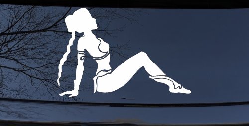 Princess Leia Car or Truck Window Vinyl Decal Sticker (White)