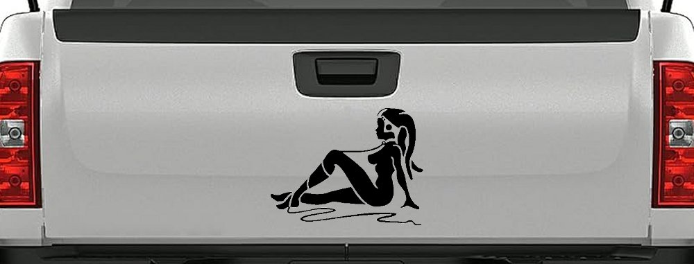 Jabba the Hutt Dancer Car or Truck Window Decal Sticker (Black)