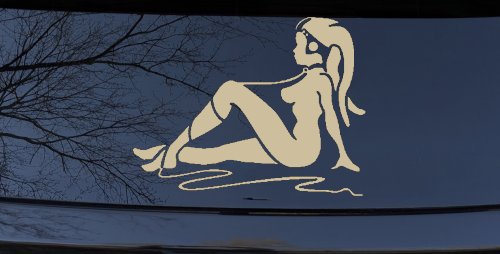 Jabba the Hutt Dancer Car or Truck Window Decal Sticker (Desert Sand)