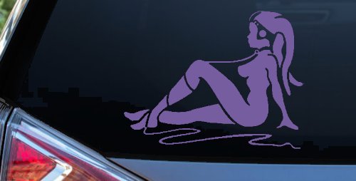 Jabba the Hutt Dancer Car or Truck Window Vinyl Decal Sticker (Purple)