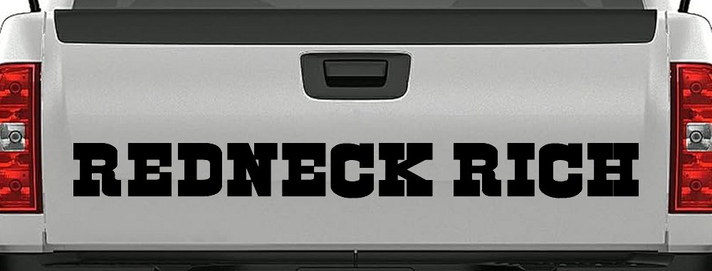 REDNECK RICH Country Car or Truck Window Decal Sticker