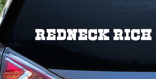 REDNECK RICH Country Car or Truck Window Decal Sticker