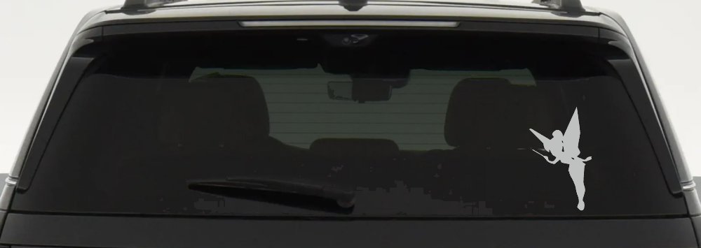 Tinkerbell Tinker Bell Flying with Wand Fairy Tale Cartoons Car or Truck Window Decal Sticker