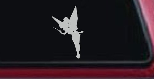 Tinkerbell Tinker Bell Flying with Wand Fairy Tale Cartoons Car or Truck Window Decal Sticker