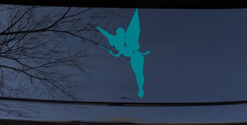 Tinkerbell Tinker Bell Flying with Wand Fairy Tale Cartoons Car or Truck Window Decal Sticker