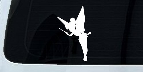 Tinkerbell Tinker Bell Flying with Wand Fairy Tale Cartoons Car or Truck Window Decal Sticker