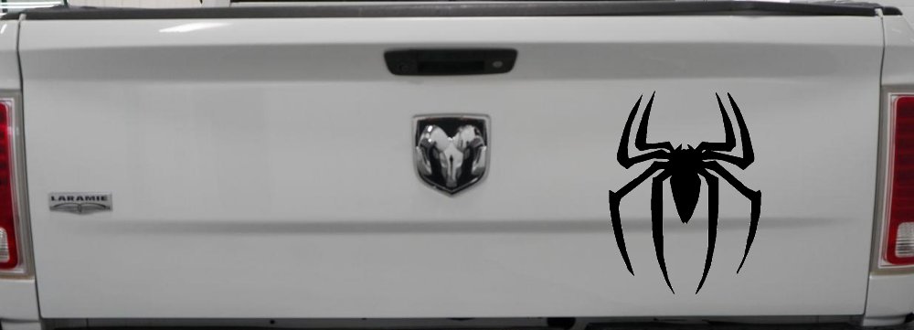 Spider Sci Fi Car or Truck Window Decal Sticker (Black)