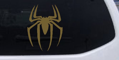 Spider Sci Fi Car or Truck Window Decal Sticker (Gold)