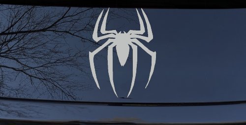 Spider Sci Fi Car or Truck Window Decal Sticker (Light Gray)