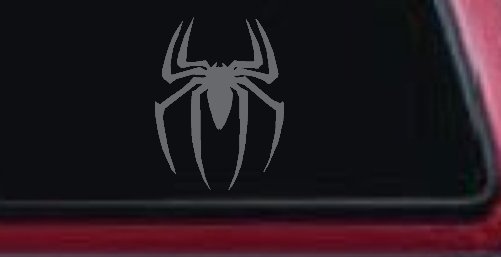 Spider Sci Fi Car or Truck Window Vinyl Decal Sticker (Silver)