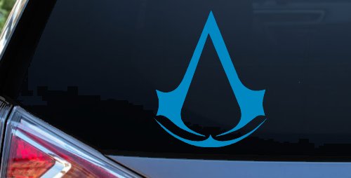 Assassin’s Creed Symbol Sci Fi Car or Truck Window Decal Sticker (Blue)