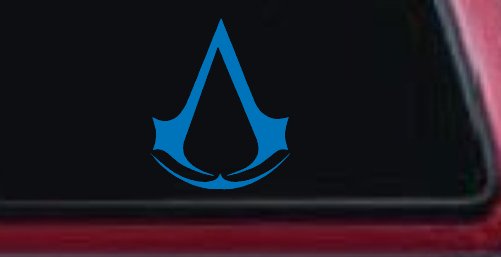 Assassin’s Creed Symbol Sci Fi Car or Truck Window Decal Sticker (Sky Blue)