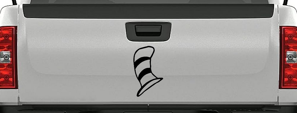 Dr Seuss Cat in the Hat Cartoons Car or Truck Window Decal Sticker