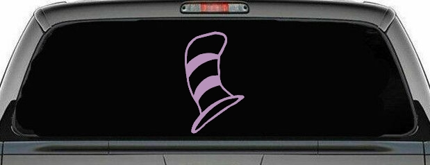 Dr Seuss Cat in the Hat Cartoons Car or Truck Window Decal Sticker