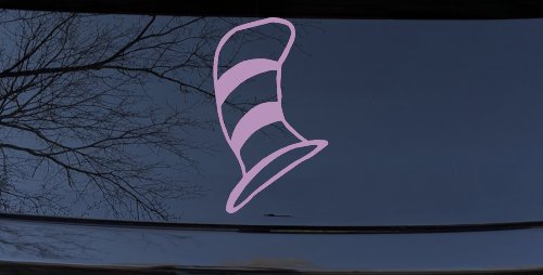 Dr Seuss Cat in the Hat Cartoons Car or Truck Window Decal Sticker (Lilac)