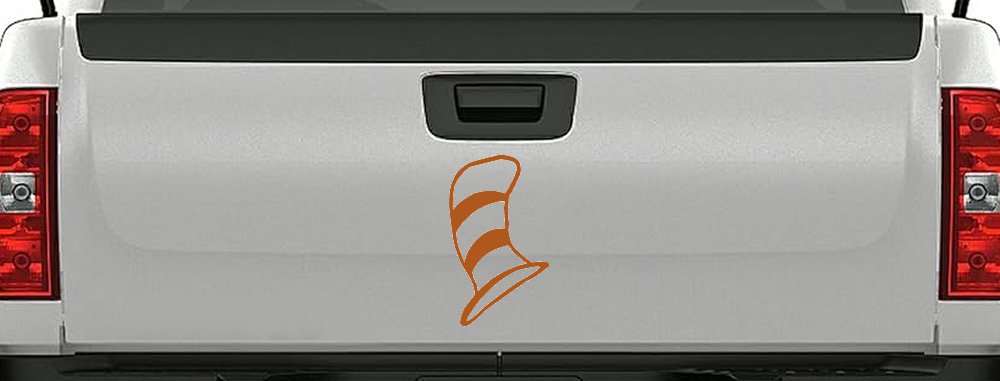 Dr Seuss Cat in the Hat Cartoons Car or Truck Window Decal Sticker