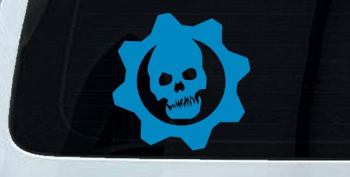 Gears of War Crimson Omen Car or Truck Window Decal Sticker (Blue)