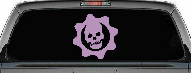 Gears of War Crimson Omen Car or Truck Window Decal Sticker (Lilac)