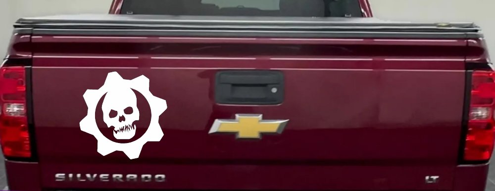 Gears of War Crimson Omen Car or Truck Window Decal Sticker (White)