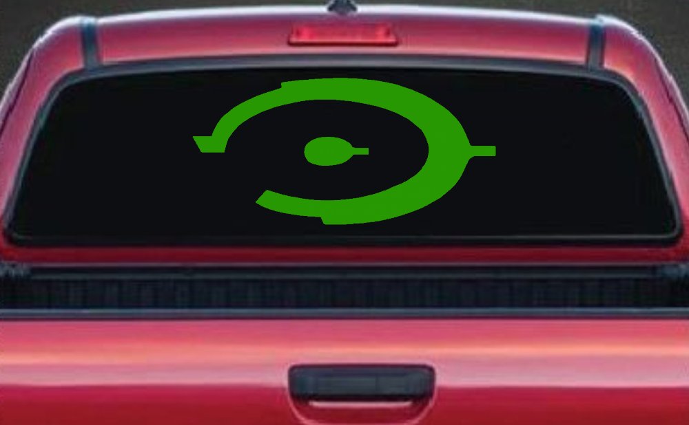 Halo Sci Fi Car or Truck Window Decal Sticker