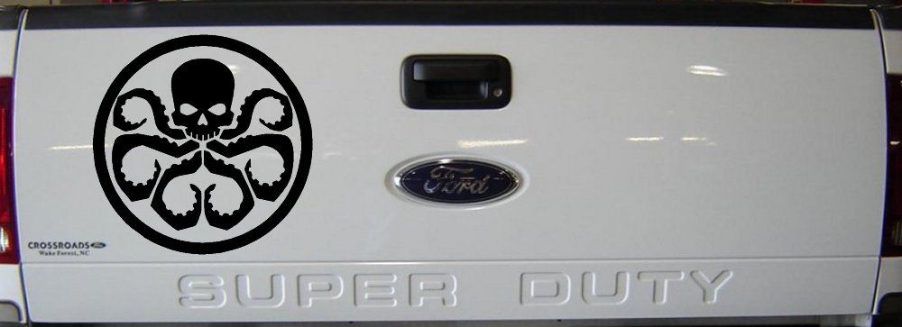 Hydra Sci Fi Car or Truck Window Decal Sticker (Black)
