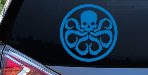 Hydra Sci Fi Car or Truck Window Vinyl Decal Sticker (Sky Blue)