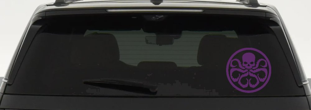 Hydra Sci Fi Car or Truck Window Decal Sticker (Violet)
