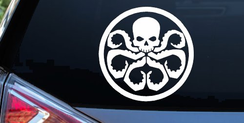 Hydra Sci Fi Car or Truck Window Decal Sticker (White)