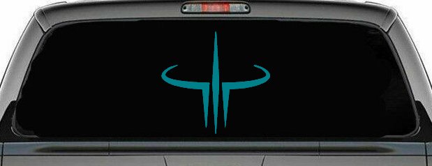Quake 3 Logo Sci Fi Car or Truck Window Decal Sticker