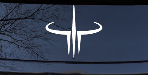 Quake 3 Logo Sci Fi Car or Truck Window Decal Sticker