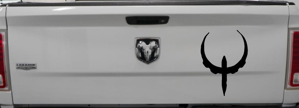 Quake Logo Sci Fi Car or Truck Window Vinyl Decal Sticker (Black)