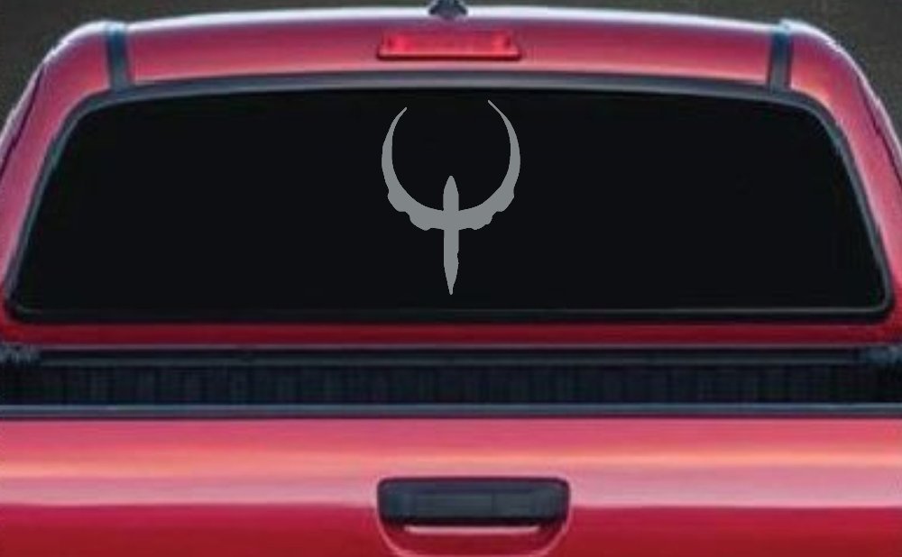 Quake Logo Sci Fi Car or Truck Window Decal Sticker