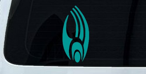 Star Trek Borg Insignia Logo Sci Fi Car or Truck Window Decal Sticker (Turquoise)
