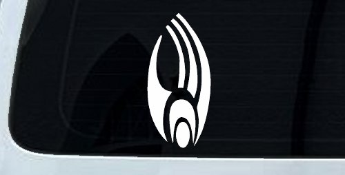 Star Trek Borg Insignia Logo Sci Fi Car or Truck Window Decal Sticker (White)