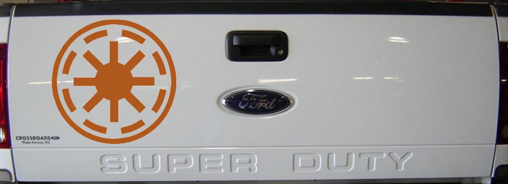 Star Wars Galactic Republic Symbol Logo Sci Fi Car or Truck Window Decal Sticker