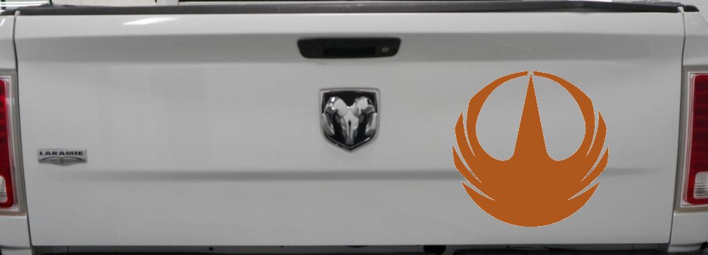 Star Wars Rogue One Symbol Logo Sci Fi Car or Truck Window Vinyl Decal Sticker (Nut Brown)