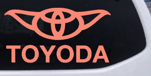 TOYODA Toyota Yoda Funny Car or Truck Window Decal Sticker